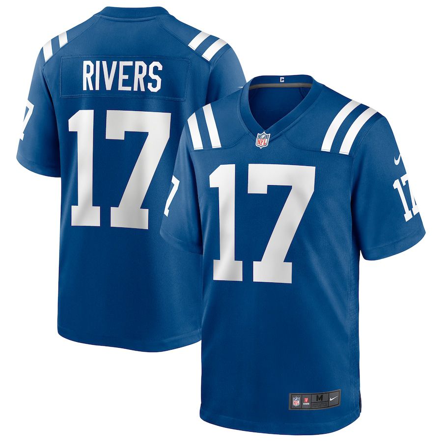 Men Indianapolis Colts #17 Philip Rivers Nike Royal Player Game NFL Jersey